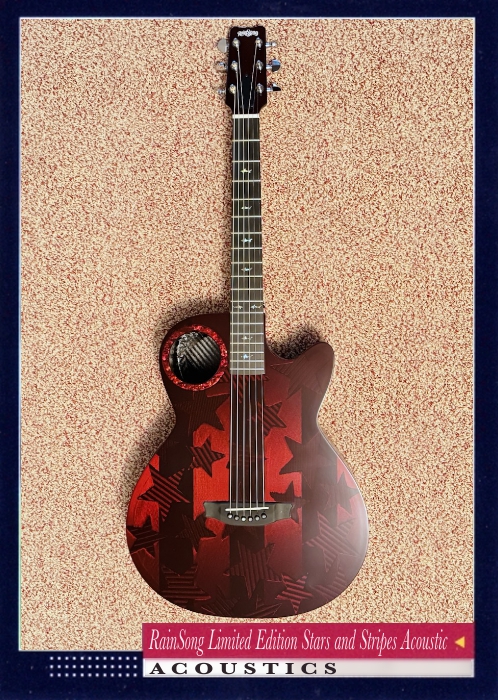 RainSong Limited Edition Stars and Stripes Acoustic