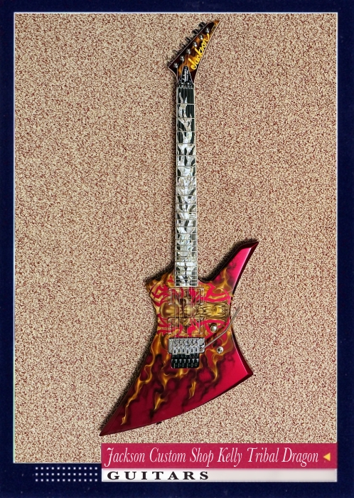 Jackson Custom Shop Kelly Tribal Dragon