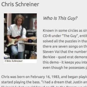 Chris Schreiner: Who Is This Guy? (Jun 2006)