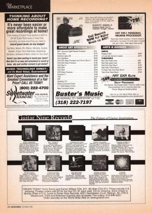 Guitar World Ad, October 1998