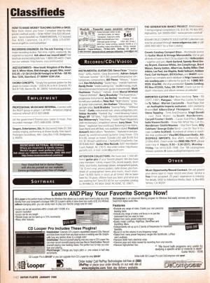 Guitar World Ad, January 1999
