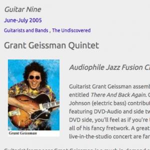 Grant Geissman Quintet: Audiophile Jazz/Fusion CD/DVD (Jun 2005)